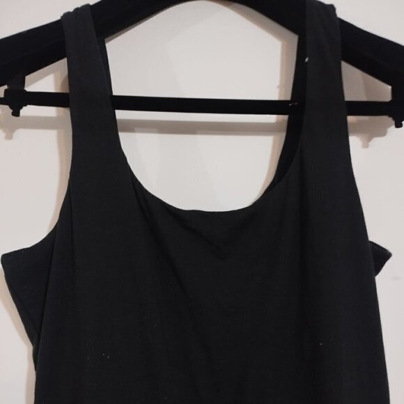 Black Ruffled Tank Dress - Picture 2 of 5